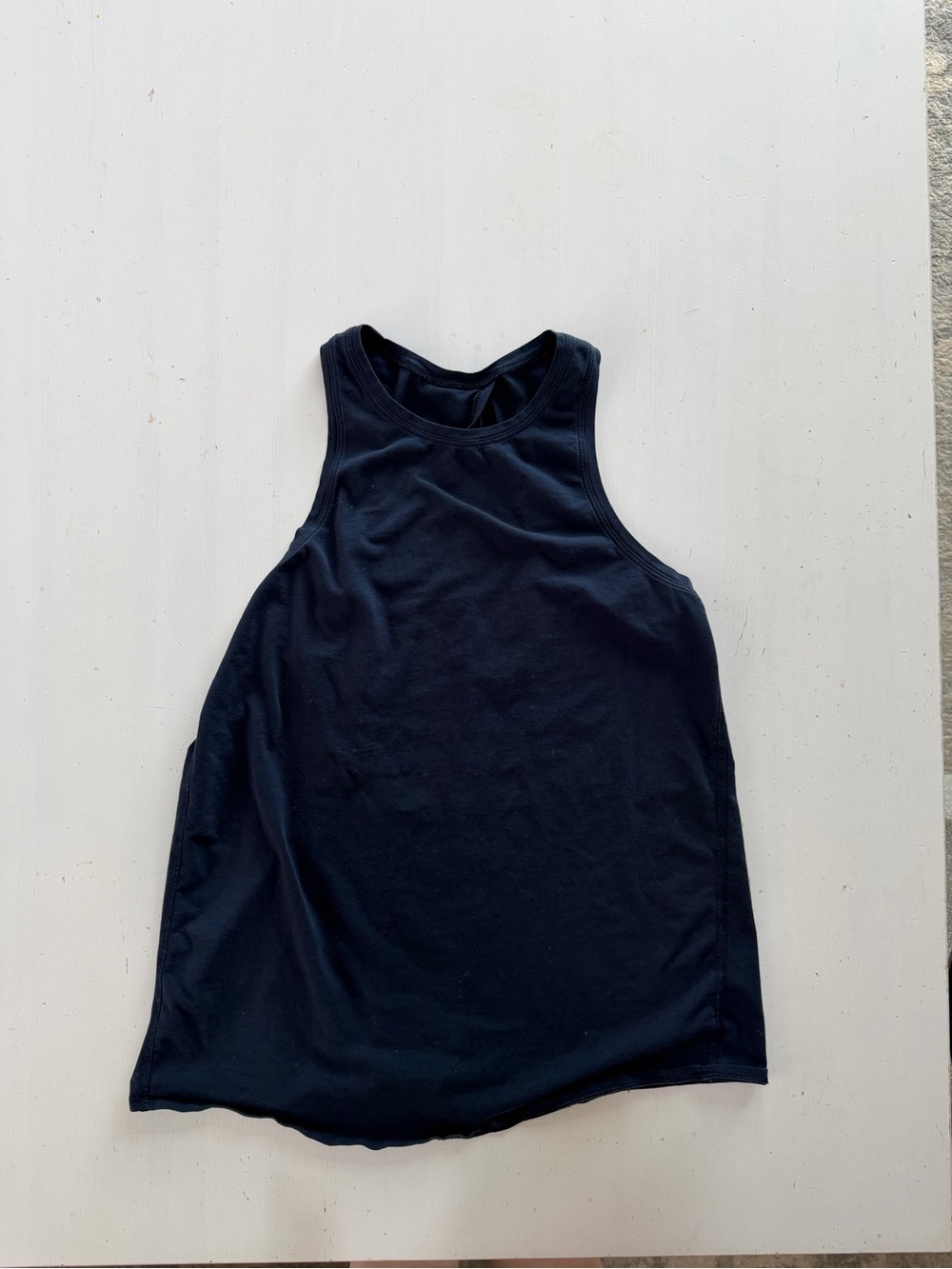 Lululemon Navy Open Back High Neck Tank Top Size 4 Small